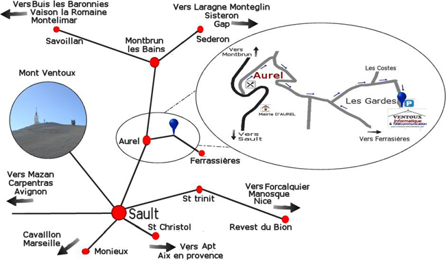 Plan Accès Ventoux Informatique